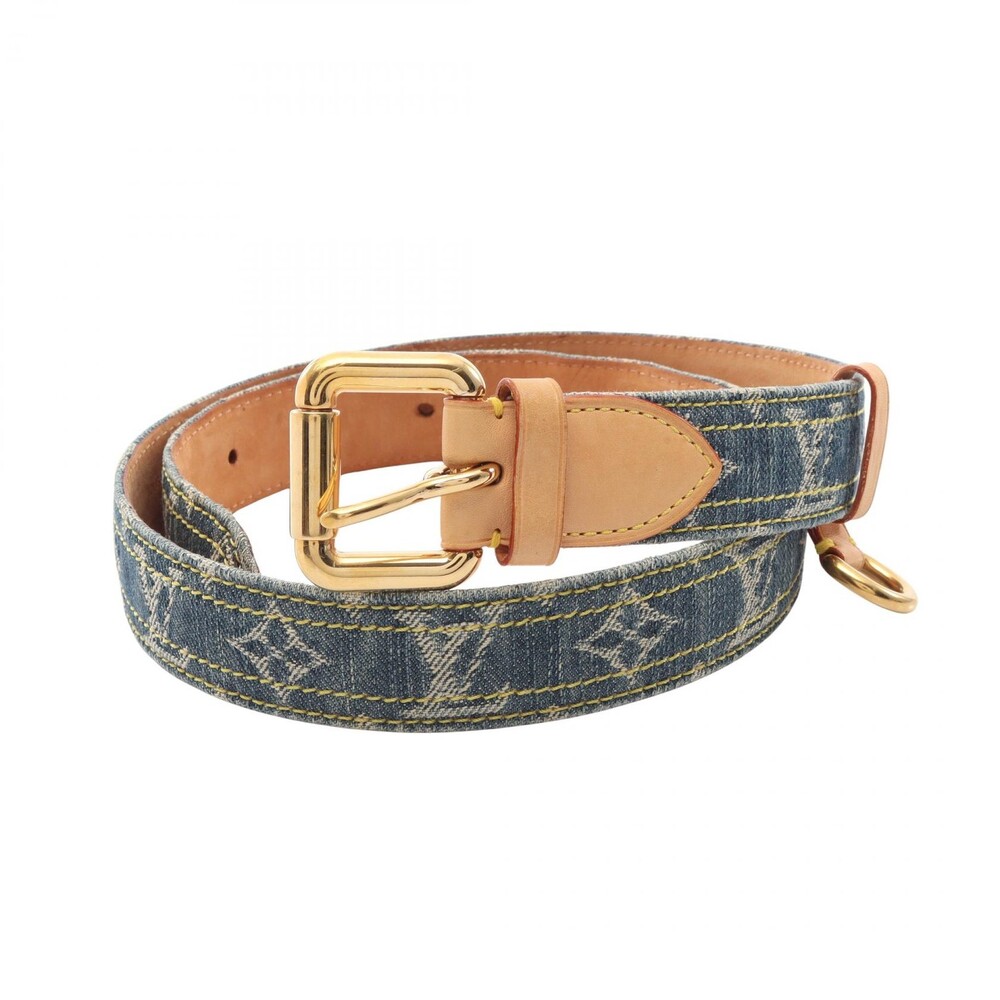 Louis Vuitton Ceinture Denim Belt Blue #338831L37B